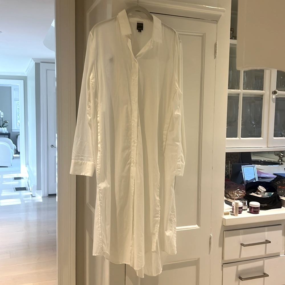 White bathing suit cover up